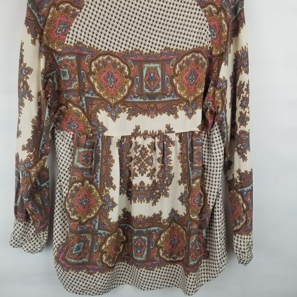 Cute UMGEE USA BOHO TOP WITH FRONT TIE. FLORAL DESIGN. SIZE S. - Picture 12 of 14